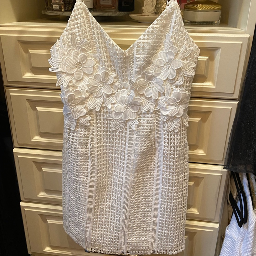 Floral White Dress
